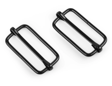 Stegschnalle Schwarz - 33 mm